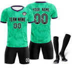 Custom Neon Green Camo sports Soccer Tops/Sets Jersey