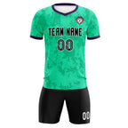 Custom Neon Green Camo sports Soccer Tops/Sets Jersey