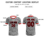 Custom Dark Gray Camo sports Soccer Tops/Sets Jersey