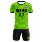 Custom Green Camo sports Soccer Tops/Sets Jersey
