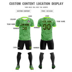 Custom Green Camo sports Soccer Tops/Sets Jersey