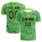 Custom Green Camo sports Soccer Tops/Sets Jersey