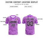 Custom Light Purple Camo sports Soccer Tops/Sets Jersey