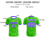Custom Neon Green Camo sports Soccer Tops/Sets Jersey