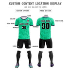 Custom Neon Green Camo sports Soccer Tops/Sets Jersey