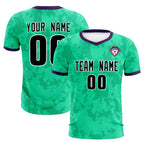 Custom Neon Green Camo sports Soccer Tops/Sets Jersey