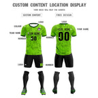 Custom Green Camo sports Soccer Tops/Sets Jersey