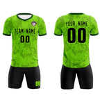 Custom Green Camo sports Soccer Tops/Sets Jersey
