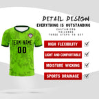 Custom Green Camo sports Soccer Tops/Sets Jersey
