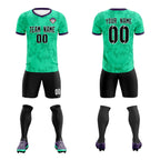 Custom Neon Green Camo sports Soccer Tops/Sets Jersey