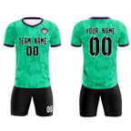 Custom Neon Green Camo sports Soccer Tops/Sets Jersey