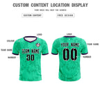 Custom Neon Green Camo sports Soccer Tops/Sets Jersey