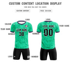 Custom Neon Green Camo sports Soccer Tops/Sets Jersey