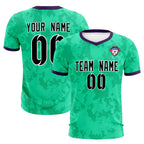 Custom Neon Green Camo sports Soccer Tops/Sets Jersey