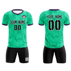 Custom Neon Green Camo sports Soccer Tops/Sets Jersey