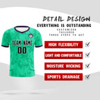 Custom Neon Green Camo sports Soccer Tops/Sets Jersey