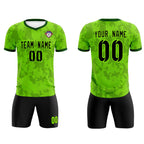Custom Green Camo sports Soccer Tops/Sets Jersey
