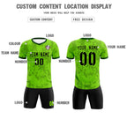 Custom Green Camo sports Soccer Tops/Sets Jersey