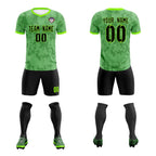 Custom Green Camo sports Soccer Tops/Sets Jersey