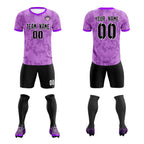 Custom Light Purple Camo sports Soccer Tops/Sets Jersey