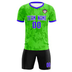 Custom Neon Green Camo sports Soccer Tops/Sets Jersey