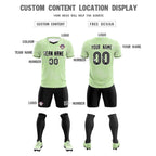 Custom Green Classic Graffiti Pattern Sportswear Soccer Tops/Sets Jersey