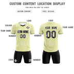 Custom Cream Classic Graffiti Pattern Sportswear Soccer Tops/Sets Jersey