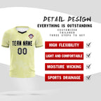 Custom Cream Classic Graffiti Pattern Sportswear Soccer Tops/Sets Jersey