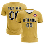 Custom Old Gold Classic Graffiti Pattern Sportswear Soccer Tops/Sets Jersey