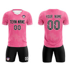 Custom Pink Classic Graffiti Pattern Sportswear Soccer Tops/Sets Jersey