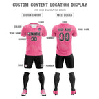 Custom Pink Classic Graffiti Pattern Sportswear Soccer Tops/Sets Jersey
