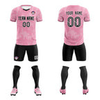 Custom Light Pink Classic Graffiti Pattern Sportswear Soccer Tops/Sets Jersey