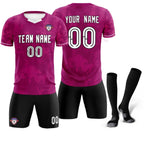 Custom Red Classic Graffiti Pattern Sportswear Soccer Tops/Sets Jersey