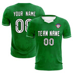 Custom Kelly Green Classic Graffiti Pattern Sportswear Soccer Tops/Sets Jersey