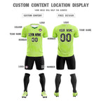 Custom Green Classic Graffiti Pattern Sportswear Soccer Tops/Sets Jersey