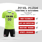 Custom Green Classic Graffiti Pattern Sportswear Soccer Tops/Sets Jersey