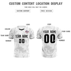 Custom White Classic Graffiti Pattern Sportswear Soccer Tops/Sets Jersey