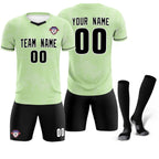 Custom Green Classic Graffiti Pattern Sportswear Soccer Tops/Sets Jersey