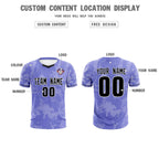 Custom Purple Classic Graffiti Pattern Sportswear Soccer Tops/Sets Jersey