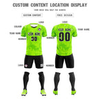 Custom Kelly Green Classic Graffiti Pattern Sportswear Soccer Tops/Sets Jersey