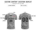Custom Gray Classic Graffiti Pattern Sportswear Soccer Tops/Sets Jersey