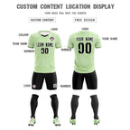 Custom Green Classic Graffiti Pattern Sportswear Soccer Tops/Sets Jersey