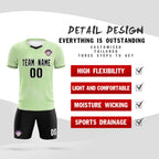 Custom Green Classic Graffiti Pattern Sportswear Soccer Tops/Sets Jersey