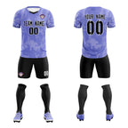 Custom Purple Classic Graffiti Pattern Sportswear Soccer Tops/Sets Jersey