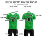 Custom Kelly Green Classic Graffiti Pattern Sportswear Soccer Tops/Sets Jersey
