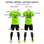 Custom Kelly Green Classic Graffiti Pattern Sportswear Soccer Tops/Sets Jersey
