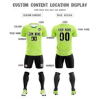 Custom Green Classic Graffiti Pattern Sportswear Soccer Tops/Sets Jersey