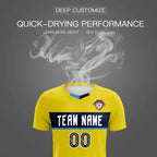 Custom Gold Classic Sports Sets Soccer Shirt Jersey