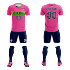 Custom Pink Classic Sports Sets Soccer Shirt Jersey