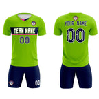 Custom Neon Green Classic Sports Sets Soccer Shirt Jersey